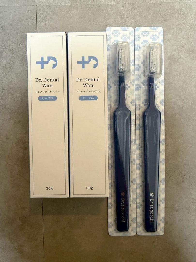 新品未使用】 ドクターデンタルワン 2個セット 犬 歯磨き 歯ブラシセット