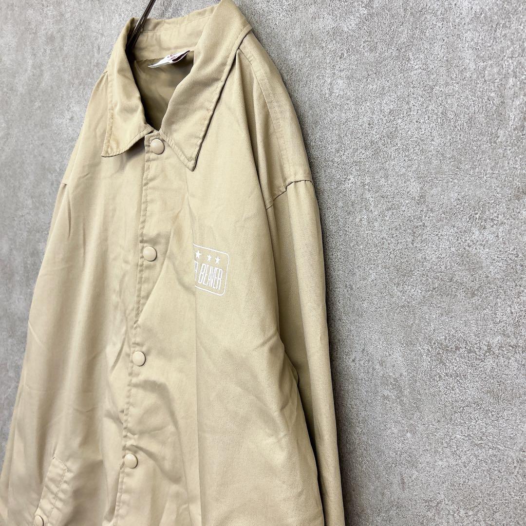 スーパー ビーバー【L】コーチジャケット バックロゴ ベージュ - メルカリ