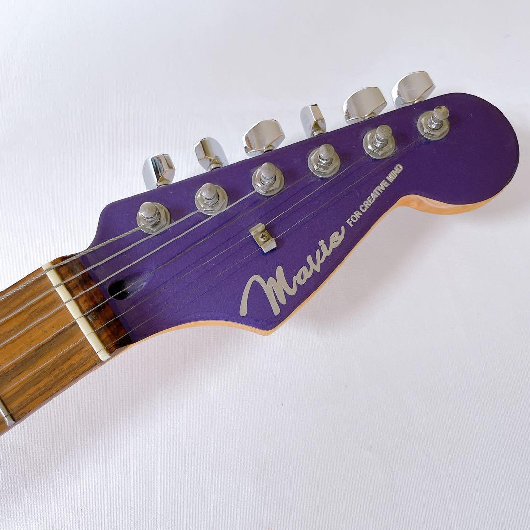 美品⭐︎Mavis　ストラトキャスタータイプ　エレキギター　メタリックパープル