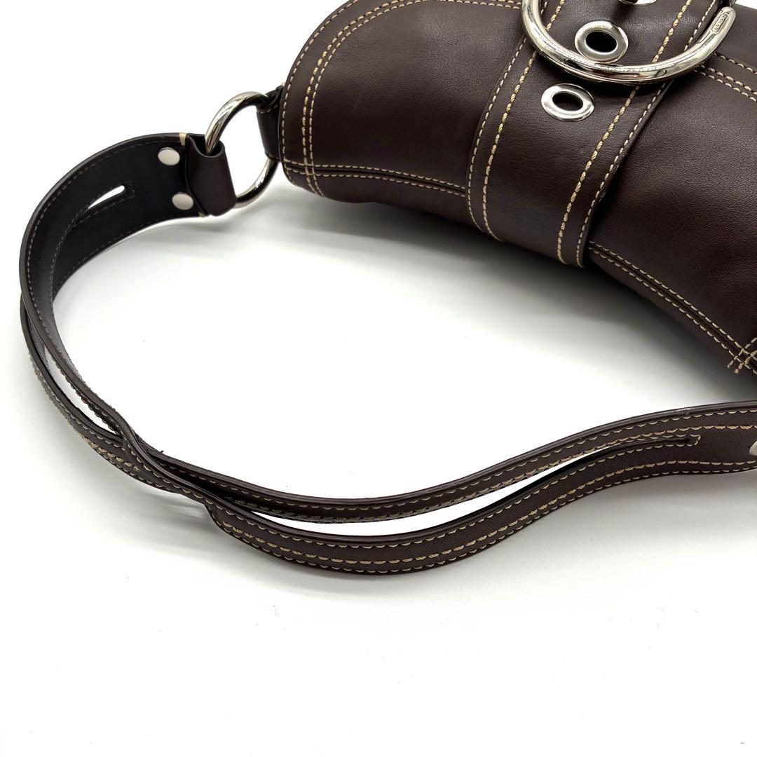 極美品 Coach Soho Leather shoulderBag 10577