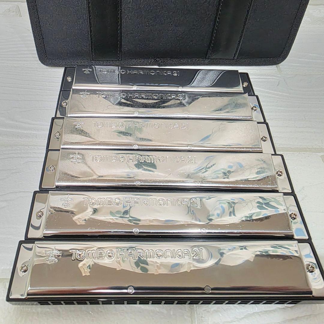 292】M. SUZUKI Humming トレモロハーモニカ 7本 TOMBO