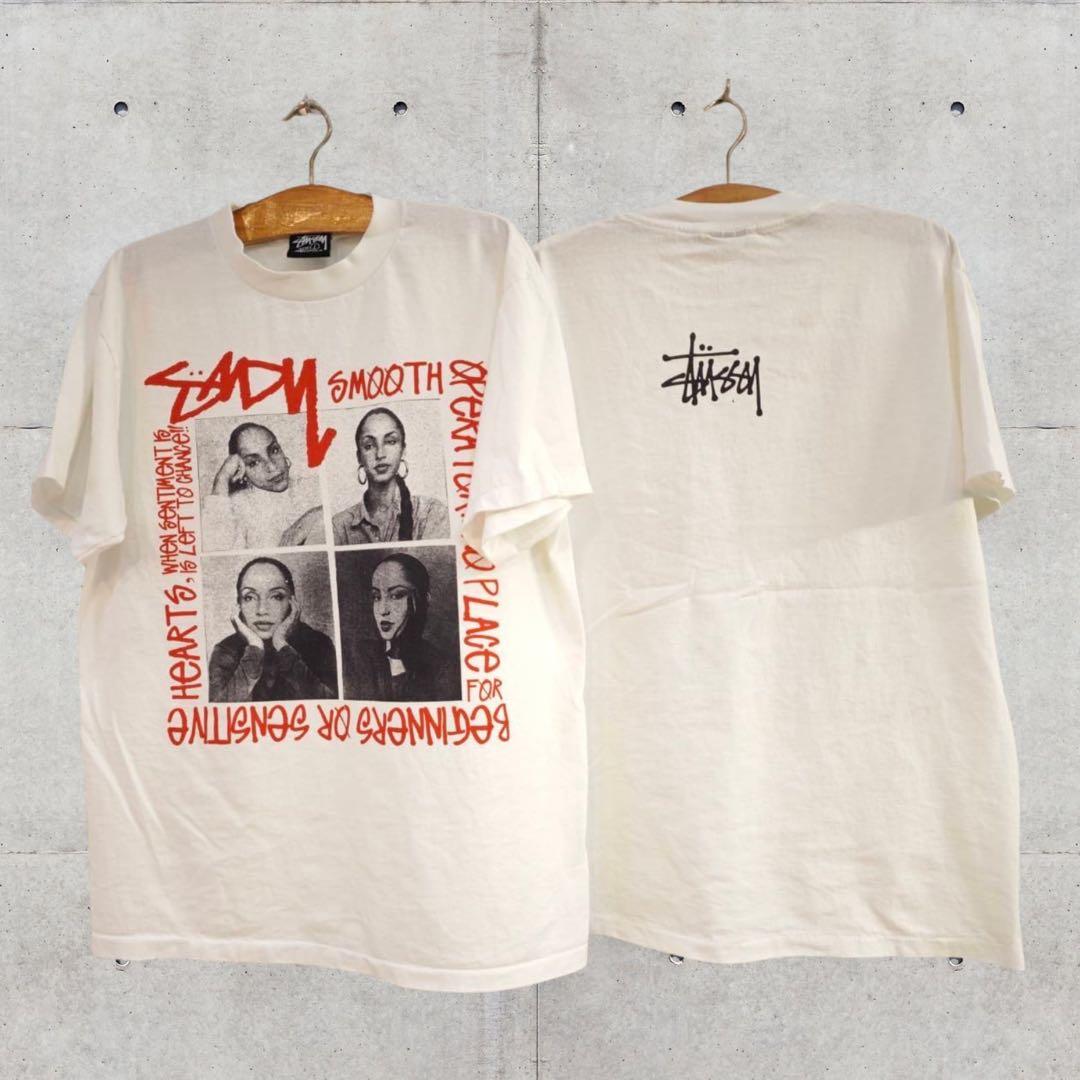 希少◎STUSSY SADE コラボTシャツ 白 L シャーデー USA製