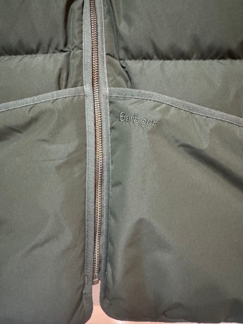 新品未使用 Barbour チェックダウンベスト リバーシブル