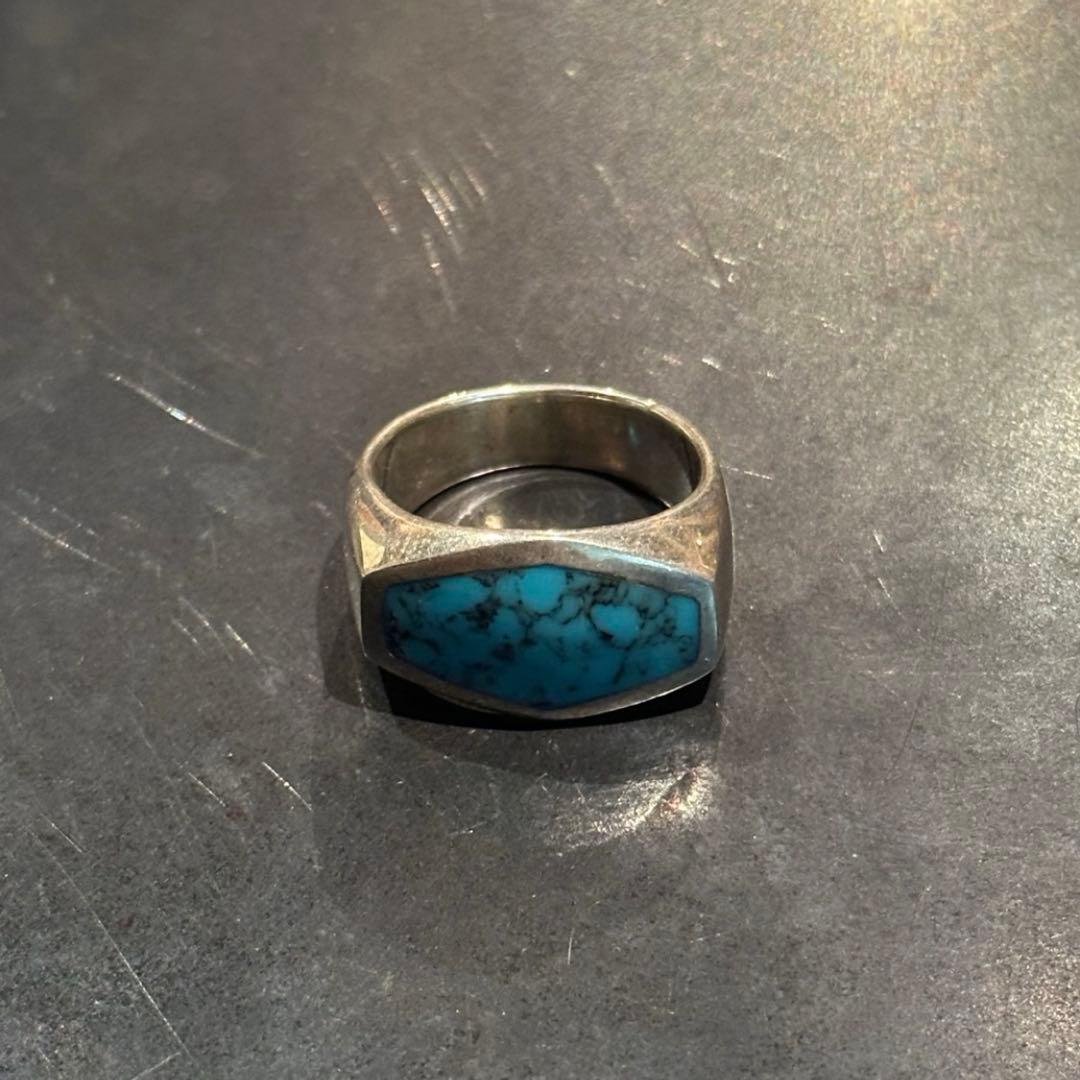 SILVER925 TURQUOISE DESIGN RING/シルバー/リング
