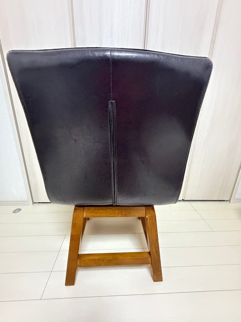 中古品】MORI SHIGE モリシゲ 北欧風 アンティーク 回転チェア 木の