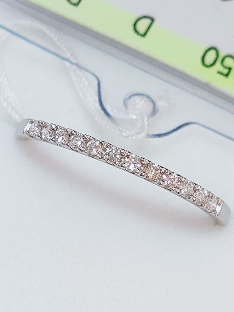 新入荷 未使用 pt950 ダイヤモンド 0.10ct エタニティ リング