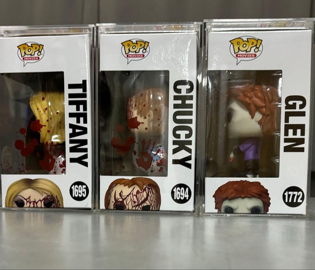 ファンコ　ポップ　チャッキー　ティファニー　グレン　血飛沫