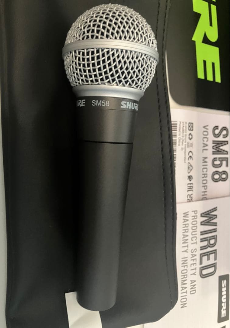 【新品】ダイナミックマイクSHURE SM58 プラグ付き