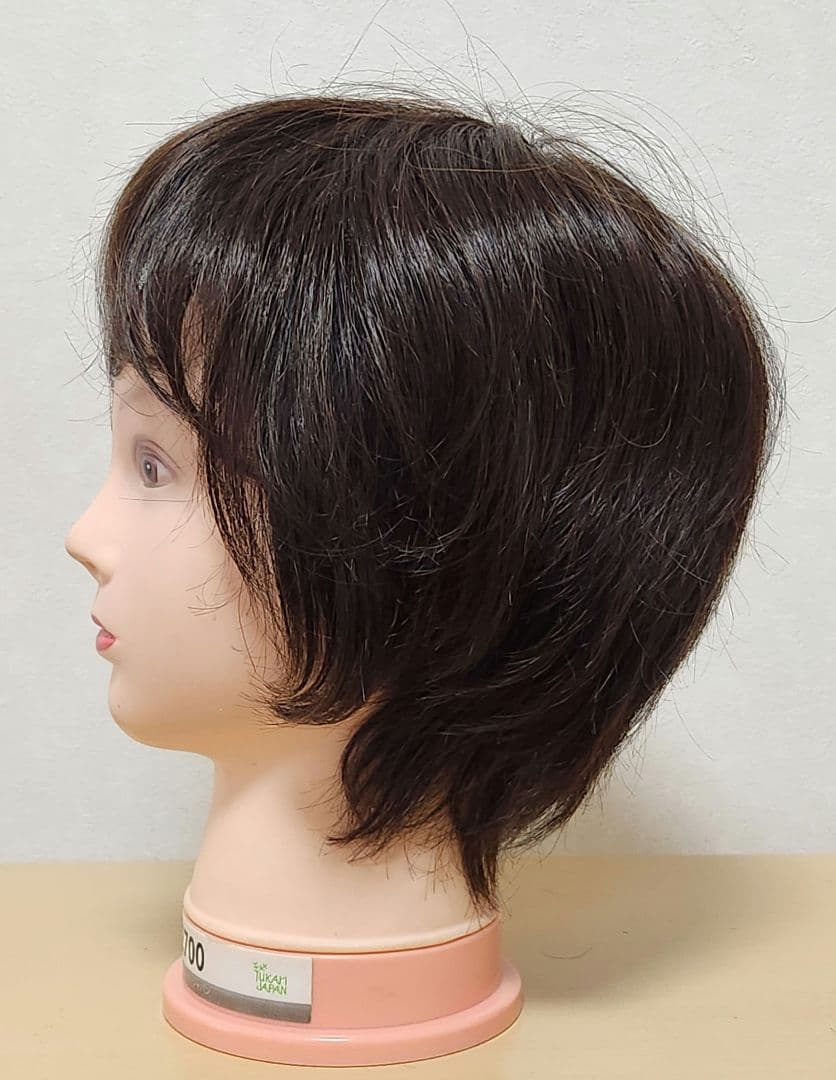 ぽっちり　2個まとめてウィッグ　ショートボブウィッグ ダークブラウン
