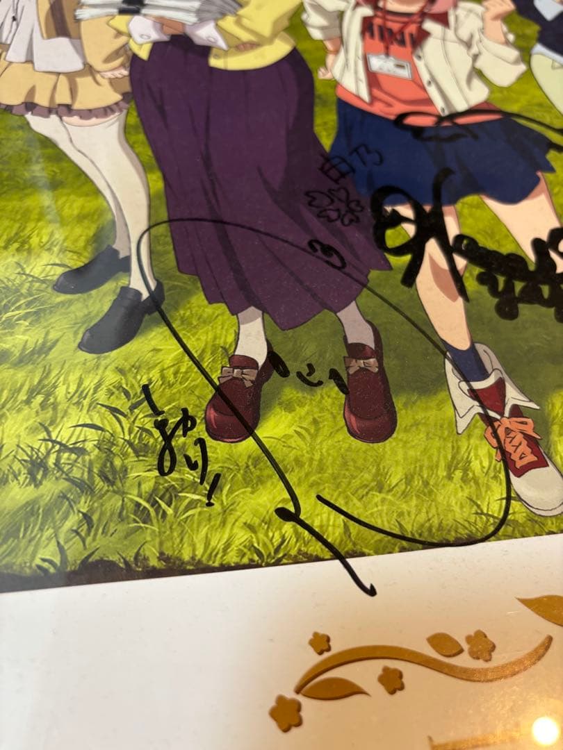 サクラクエスト ポスター サイン入り 小松未可子 上田麗奈 安済知佳 など５名