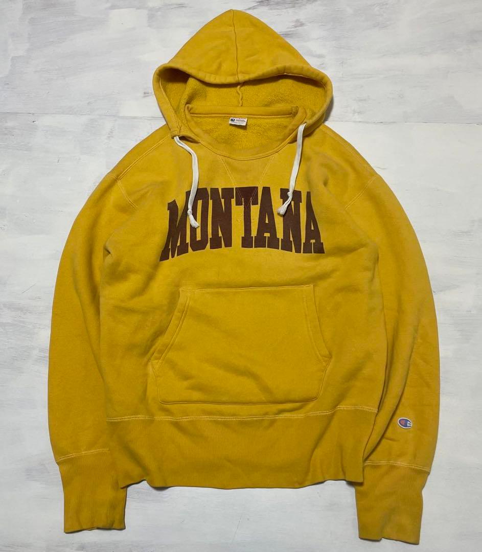 レア champion 復刻　ランタグ　後付けパーカー　L