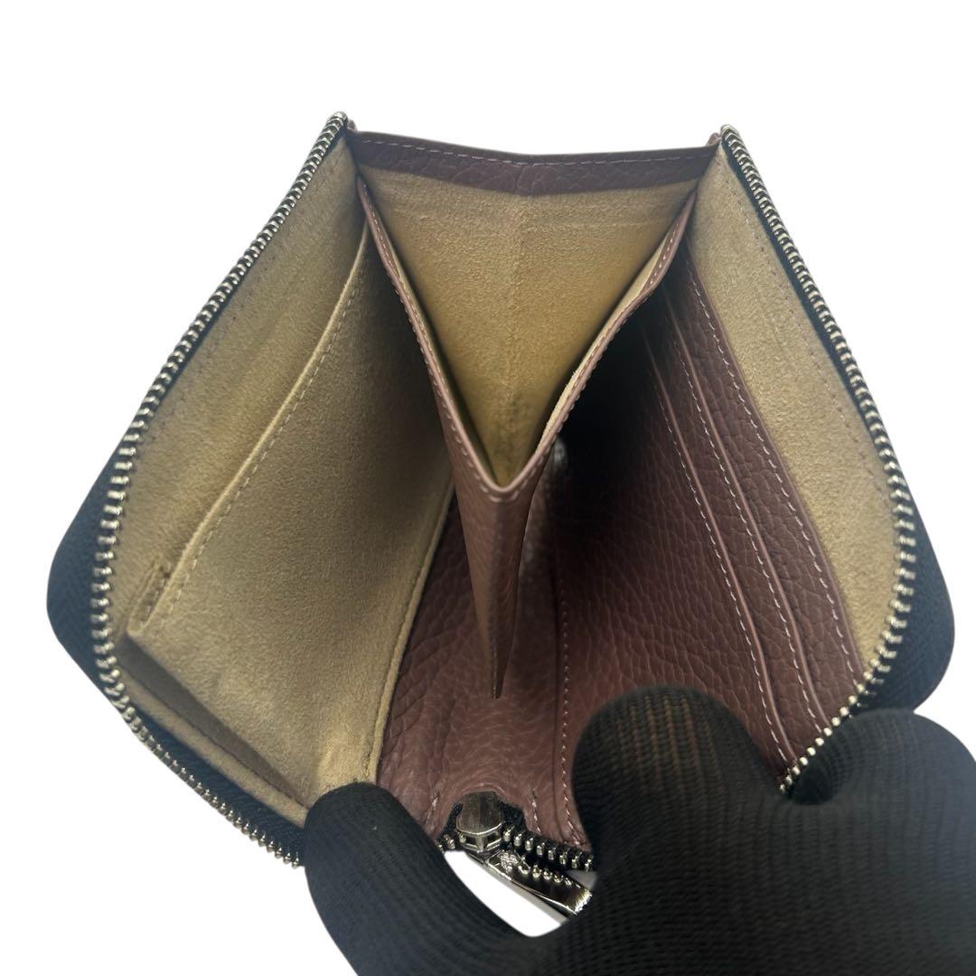 yochiko　アタオ レッサーパンダ 刺繍 レザー コンパクト財布