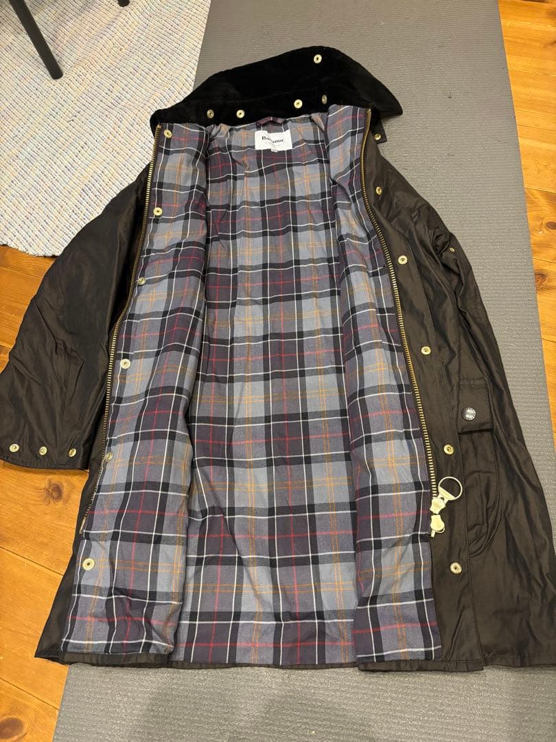 バブアー　ナイロンジャケット チェック柄