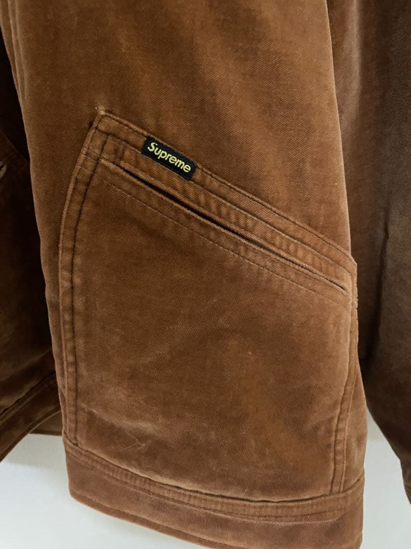 Supreme 20AWJacket ベルベットベロア ワーク ジャケット XL