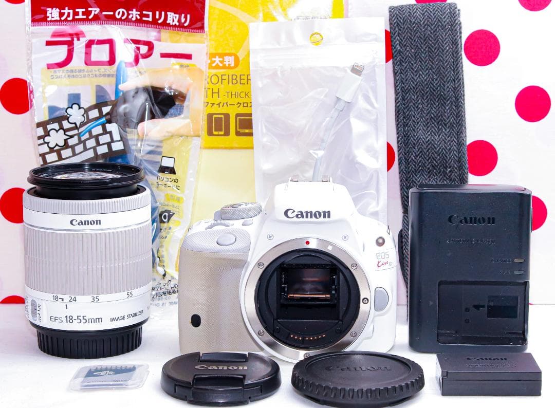 Canon kiss x7♡スマホに転送！♡入門用一眼レフ♡可愛いホワイトカラー
