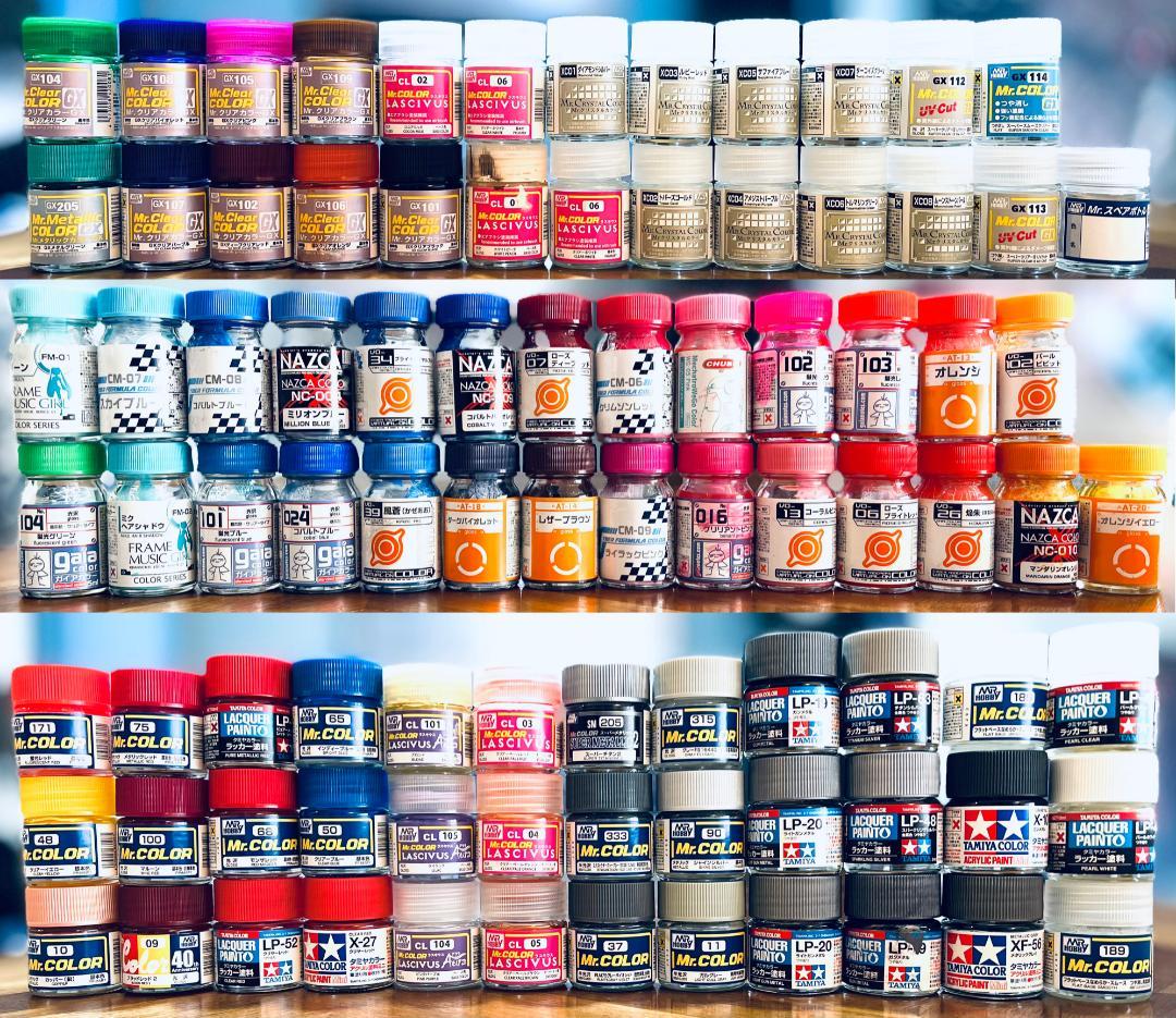 6万円相当]ガイアカラー、Mr.カラー、タミヤ他塗料セット
