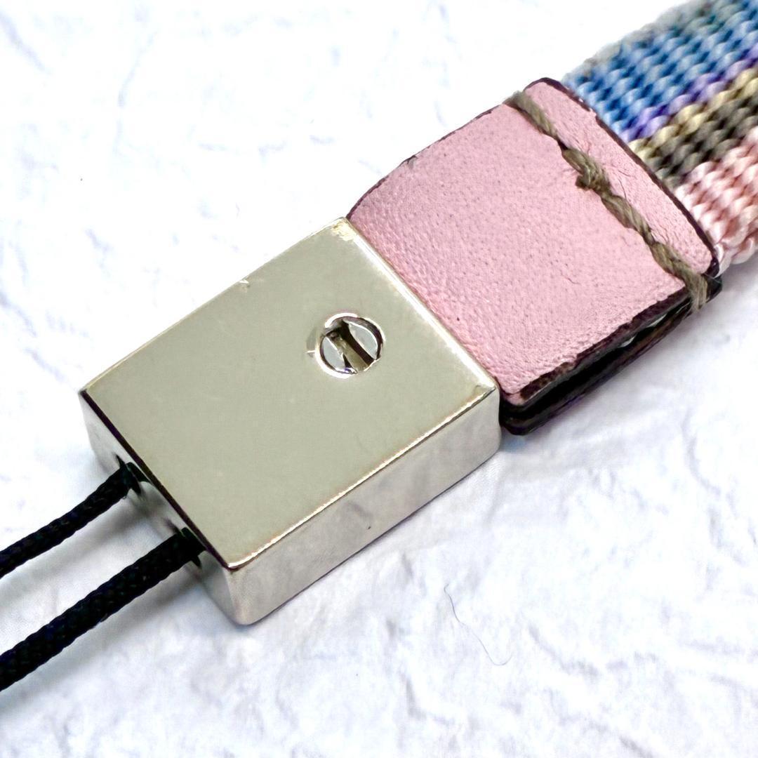 携帯 ストラップ GUCCI グッチ ピンク ブルー - メルカリ