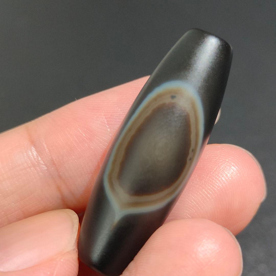 28 レア物 観音様 裏に天然の目玉 天珠 天然石 御守り 浄化