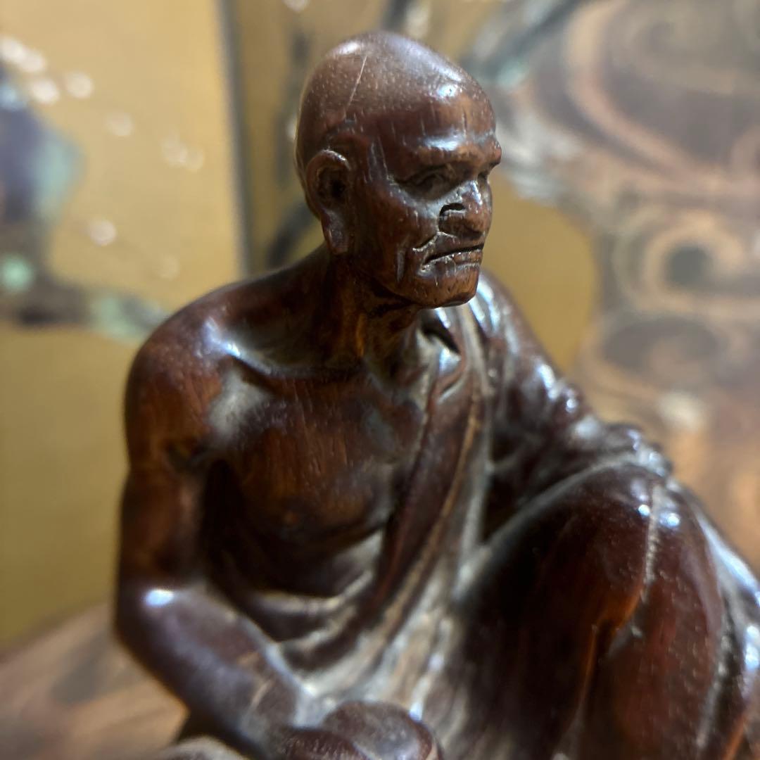 賢人木像古美術細工1体