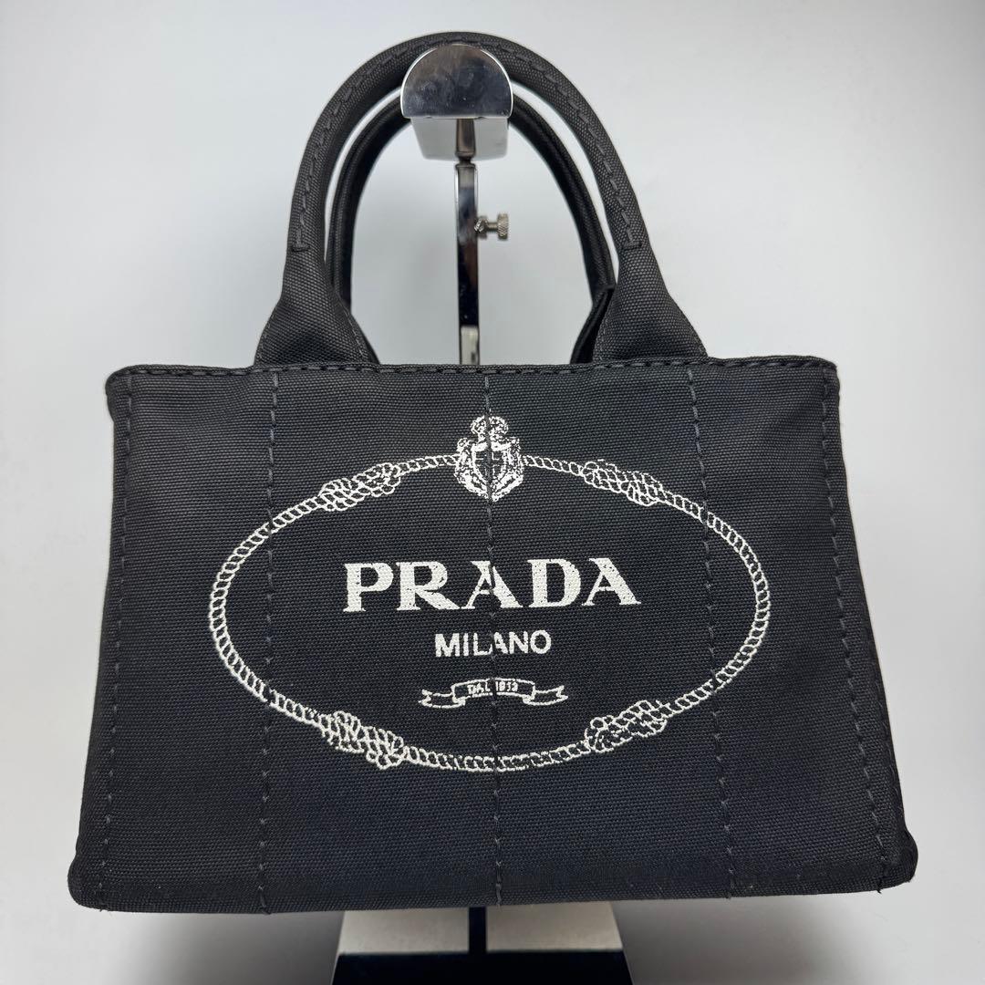 極美品✨ PRADA カナパ S ハンドバッグ ショルダー付 2way 黒