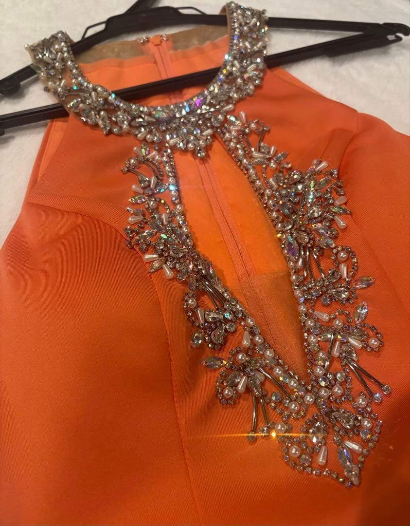 【ほぼ新品】エンジェルアールビジュー 2ピースタイトミニドレス クリーニング済