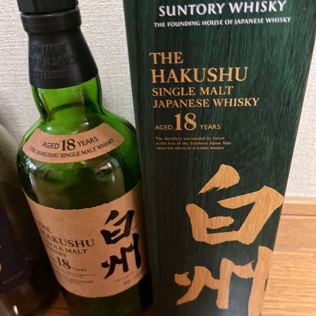 サントリー 山崎18年・白州18年 空瓶、空箱