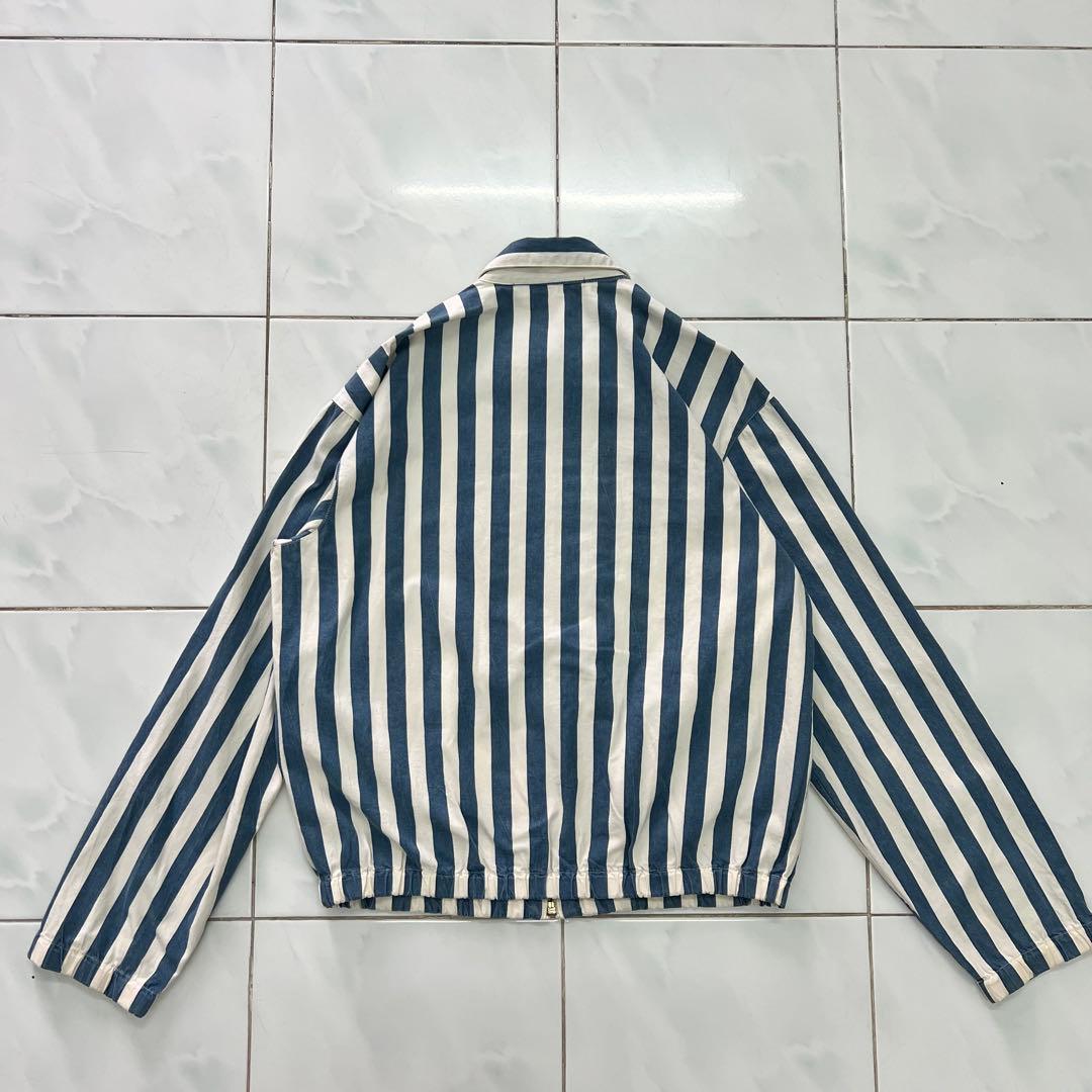 90s S スイングトップ チンスト ラルフ 縦ストライプ シンガポール製