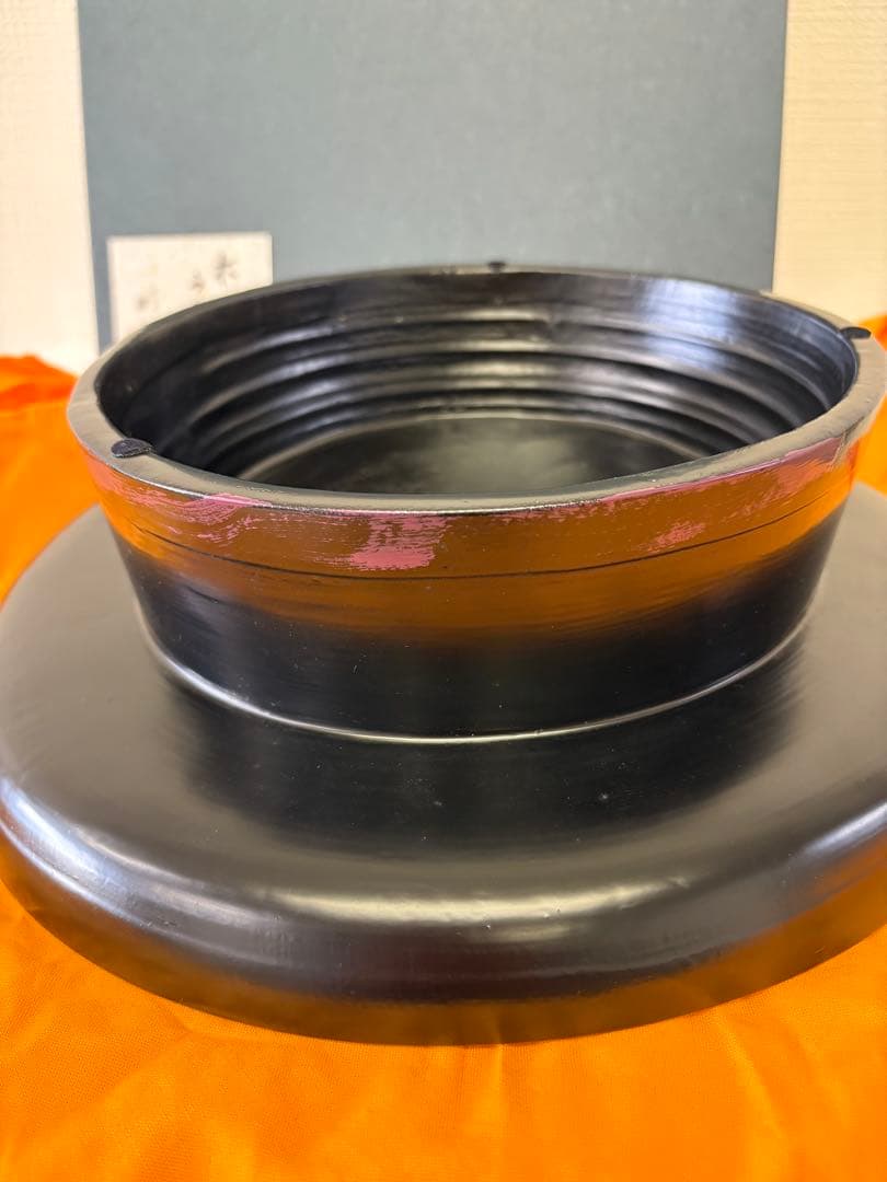 輪島塗　松本遊人作　高足盆