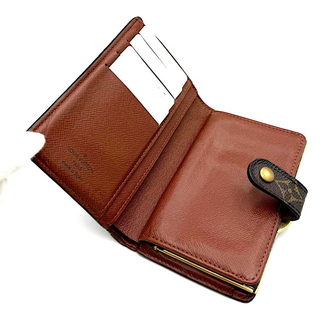 ルイヴィトン ヴィエノワ モノグラム がま口 二つ折り財布