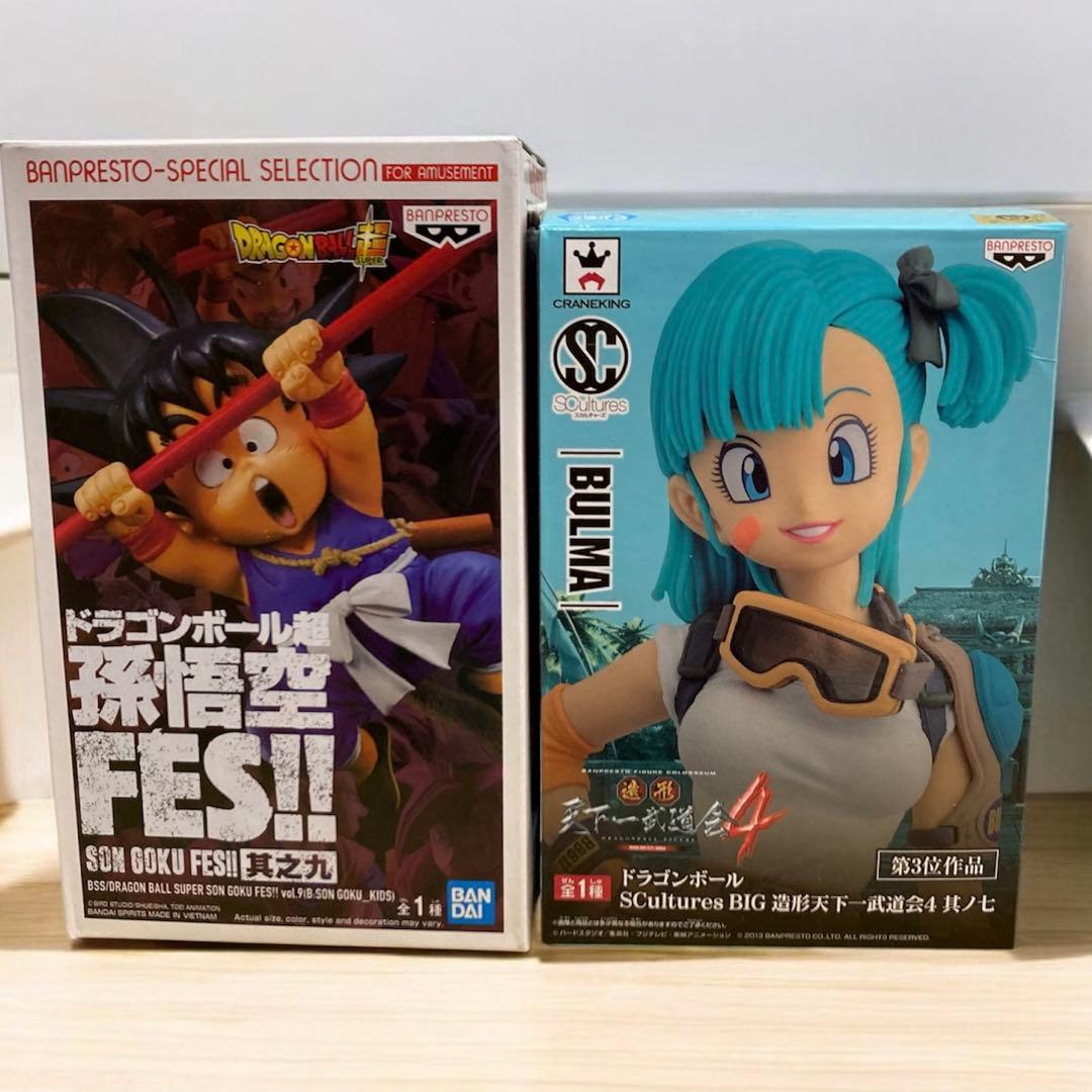 ドラゴンボール 造形天下一武道会 ブルマ 悟空FES 2体セット