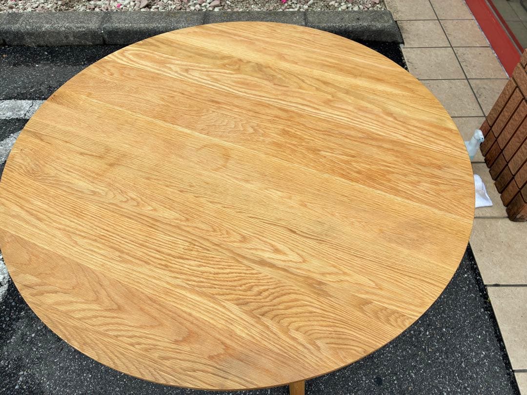 な*き様 unico(ウニコ) SOLK(ソルク) ラウンドダイニングテーブル