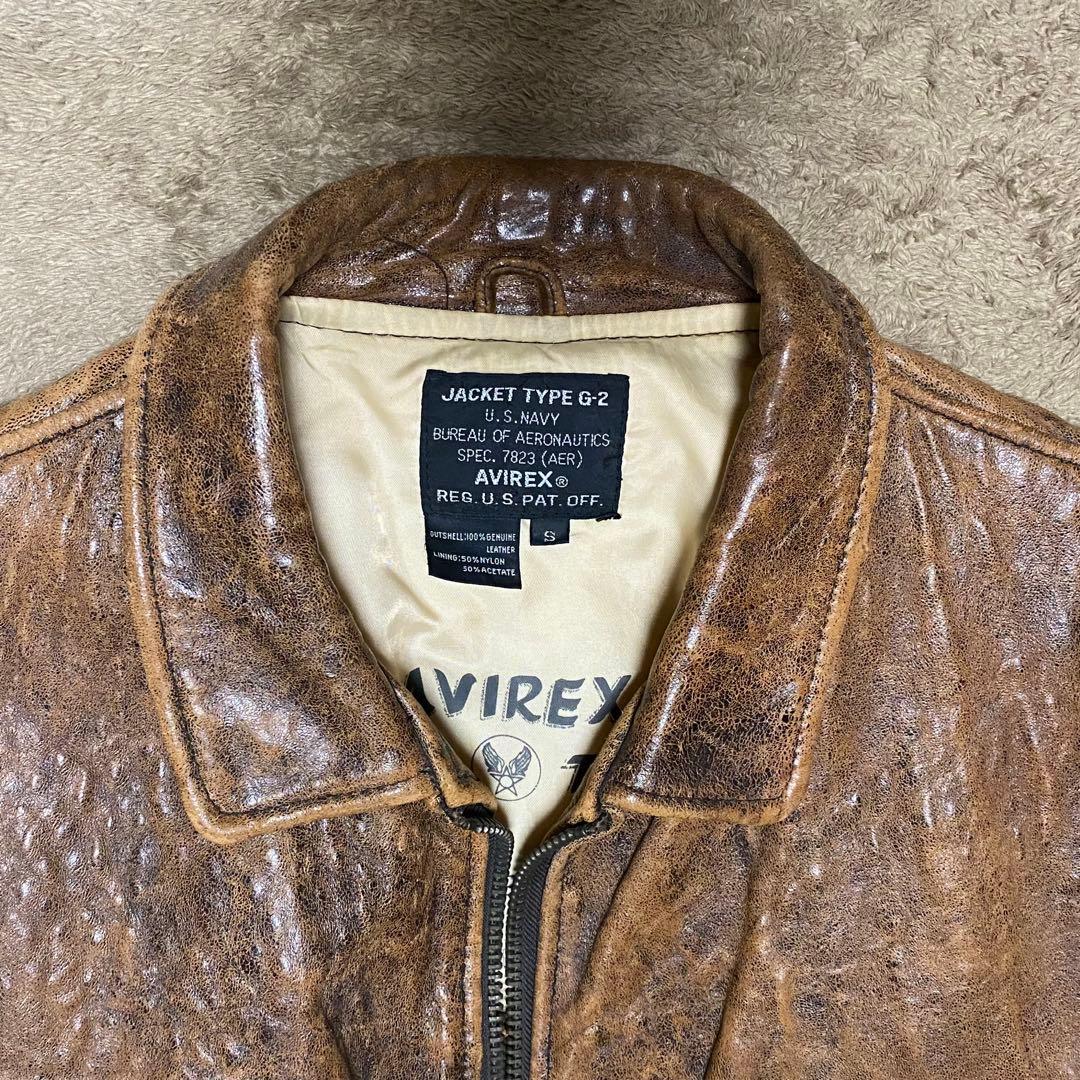 美品】AVIREX G2 レザージャケット フライトジャケット アヴィレックス