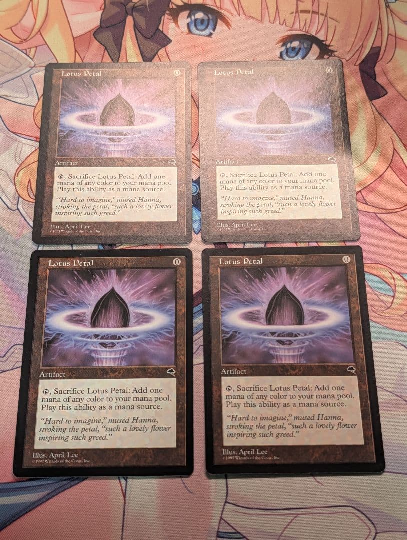 MTG　水蓮の花びら/Lotus Petal　英語　4枚　TMP 水蓮の花びら Lotus Petal 英語 EN 4枚セット TMP MTG【水蓮の