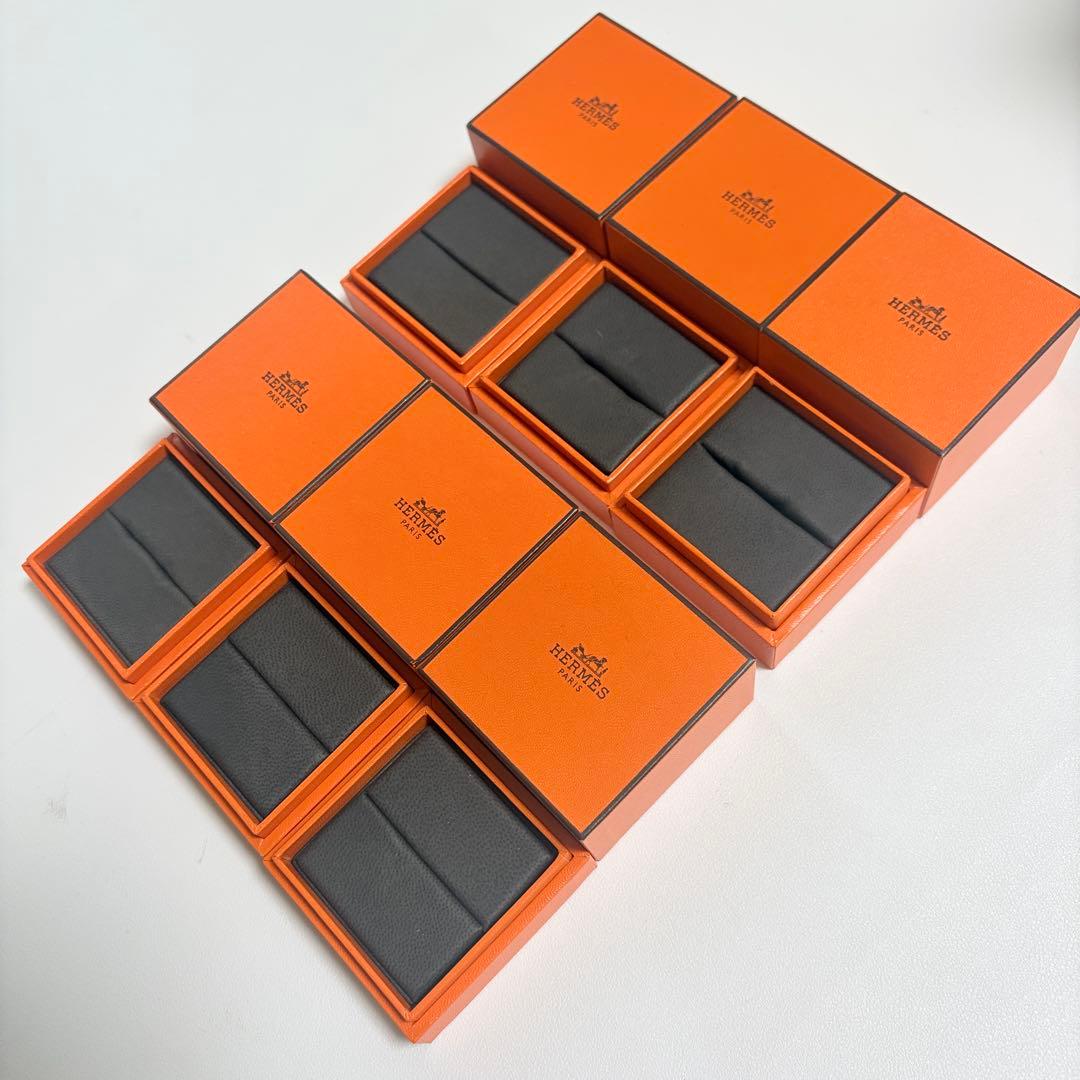エルメス リングケース 空箱 6点セット レザー調 指輪入れ