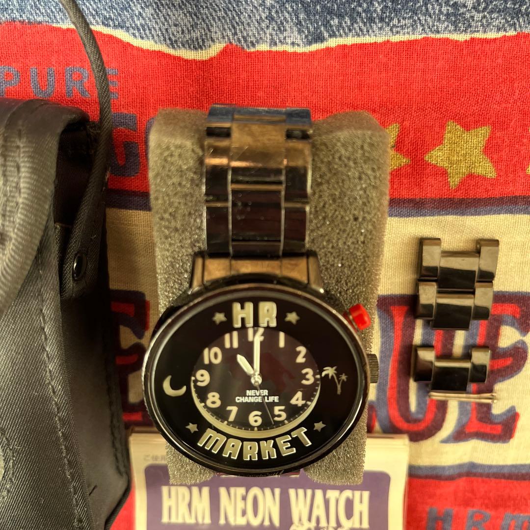 ハリウッドランチマーケットネオンウォッチ付属品全て有 ネオン発光無し