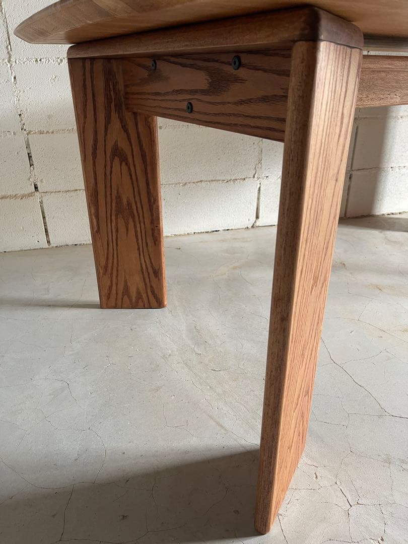 天然木無垢材　ダイニングテーブル　高さ2段階可　ハイセンス　モダン