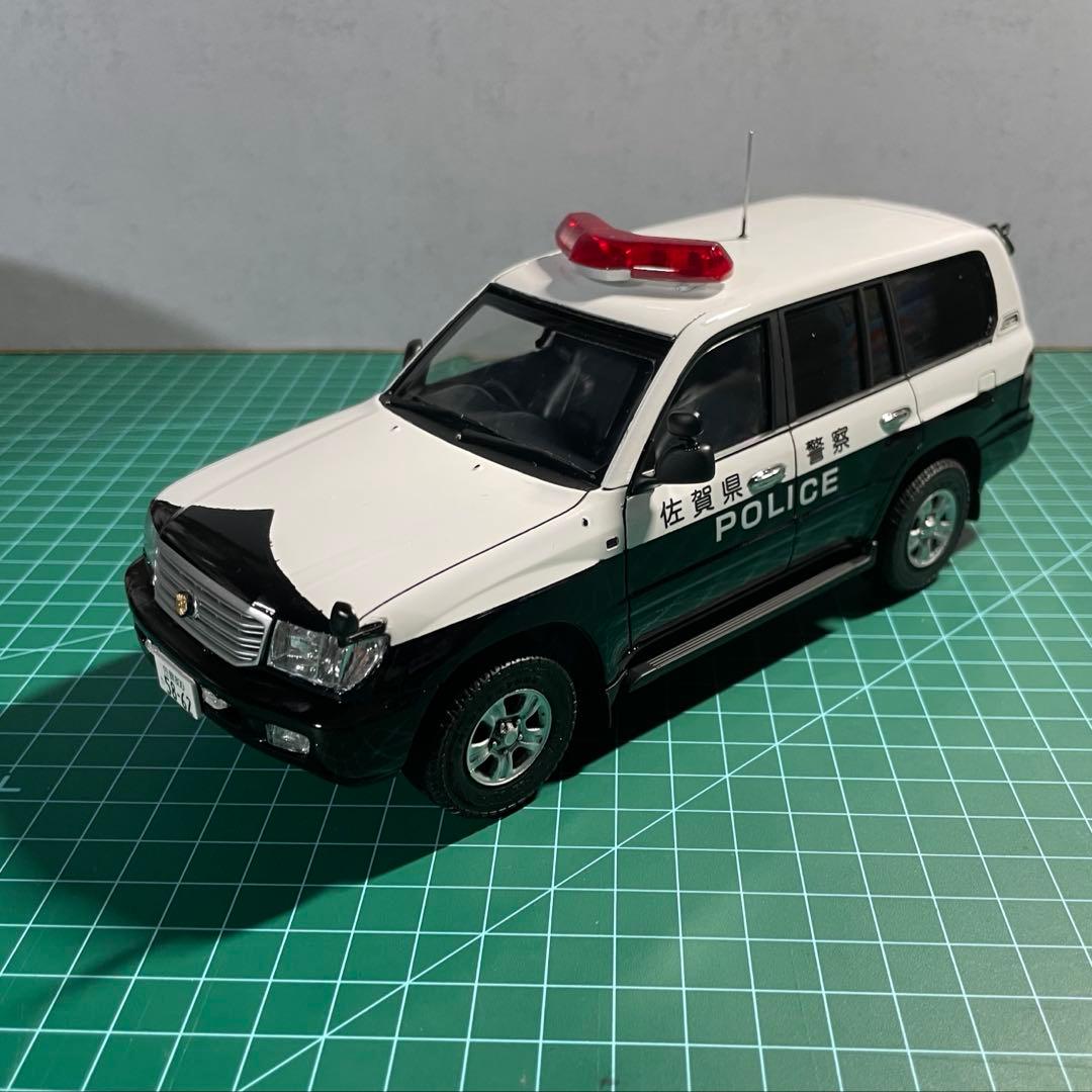 フジミ 1/24 トヨタ ランドクルーザー ランクル パトカー　完成品② フジミ 1/24 トヨタ ランドクルーザー ランクル パトカー 完