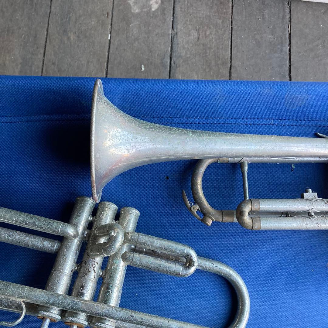 トランペット本体 2本セット 使用感あり錆、汚れジャンクパーツ取り用に2台セット