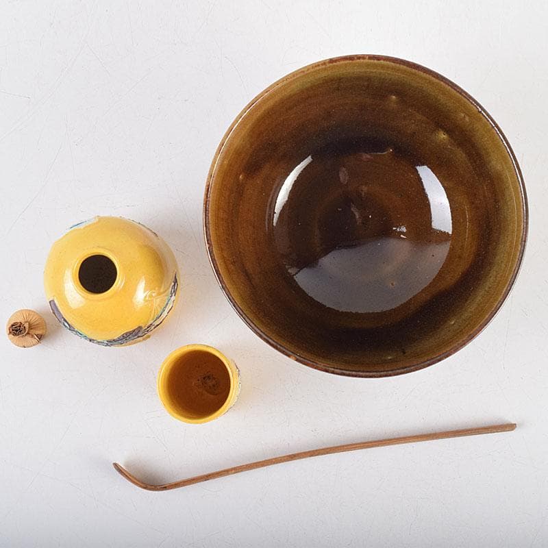 茶道具 桑茶箱 黄交趾 振出 巾筒など 九点 一式 M R9337 - メルカリ