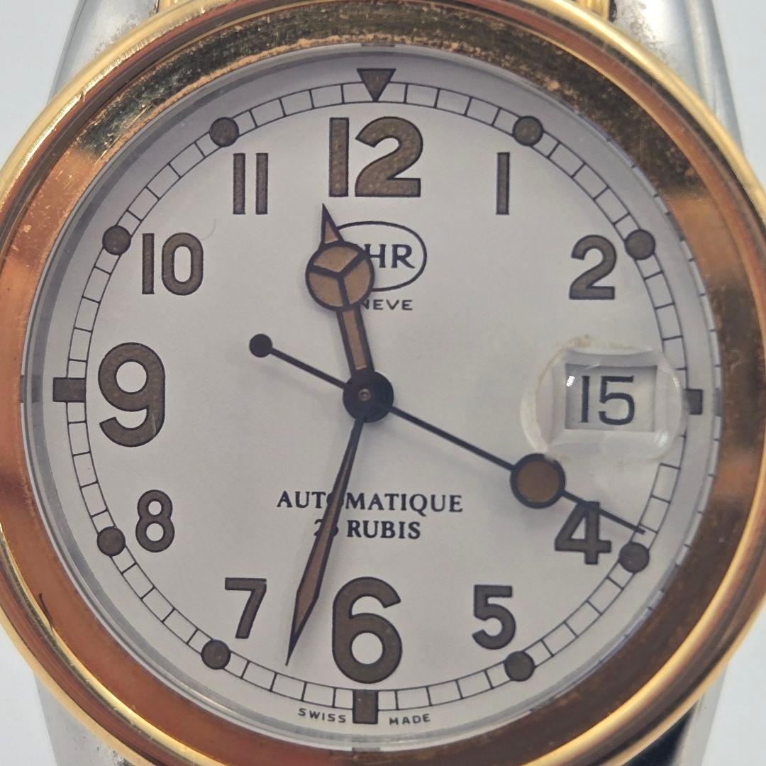 美品 MHR マハラ 自動巻き 腕時計 デイト付き ヴィンテージ 稼働品