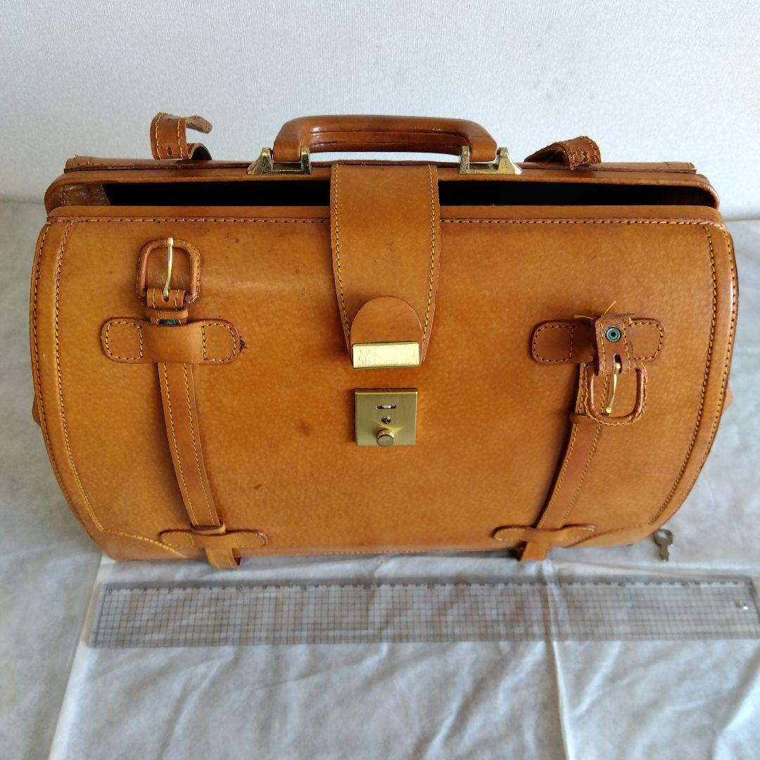 本革製 ボストンバッグ 1-2泊の旅行に