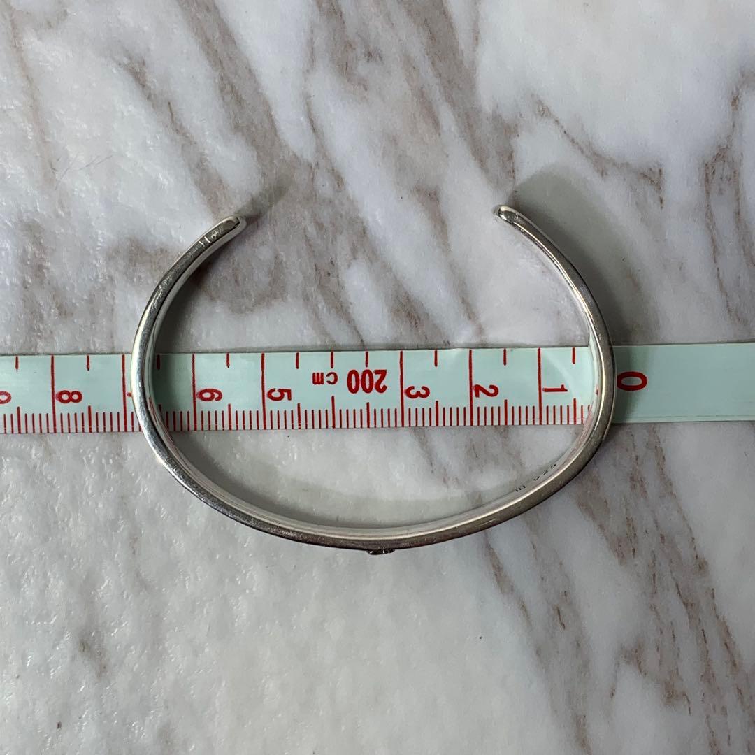 極美品 ライオンハート タテガミハウルバングル シルバー925 刻印 唐草