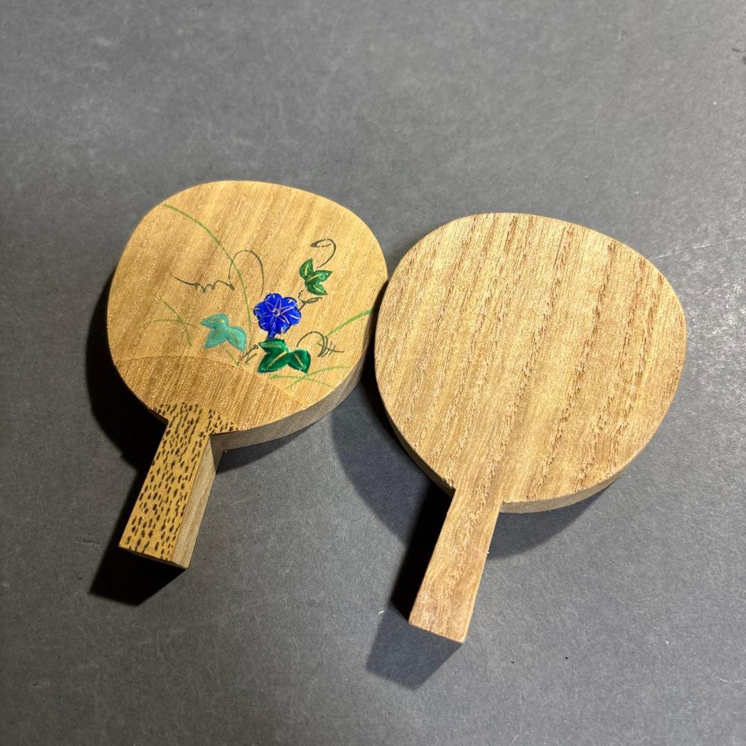 茶道具　北村葵春　桐団扇朝顔　香合　共箱