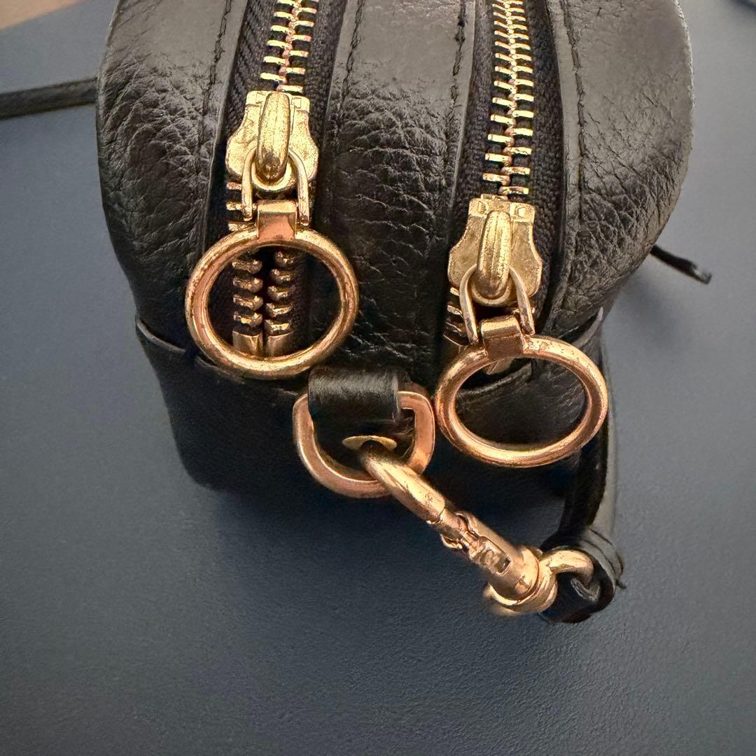 Tory Burch ブラックレザー ショルダーバッグ