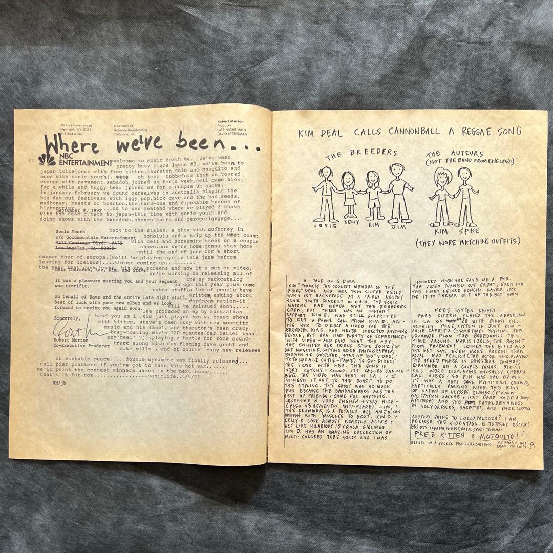 ソニックユース ファンジン SONIC DEATH #2