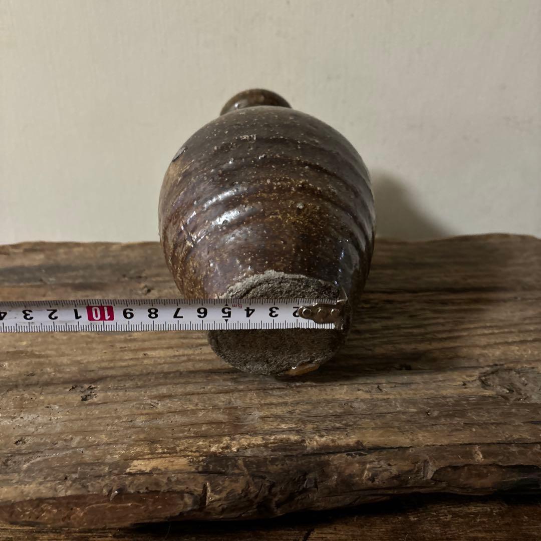 能野焼 花器 徳利 種子島焼 江戸時代 古道具 骨董 古民芸 検;白洲正子