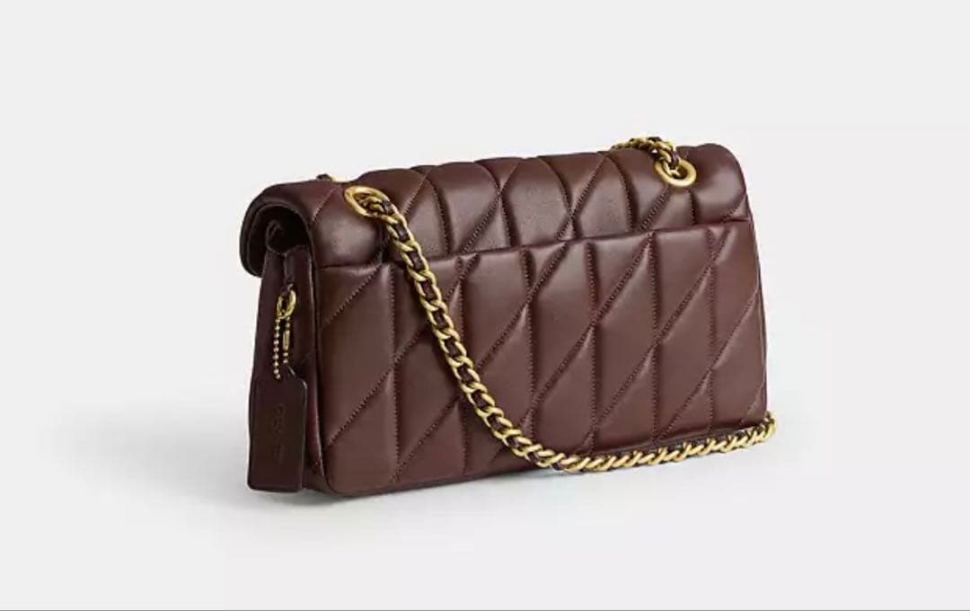 coach コーチタビーショルダー バッグ26 ブラウン CP150 茶色