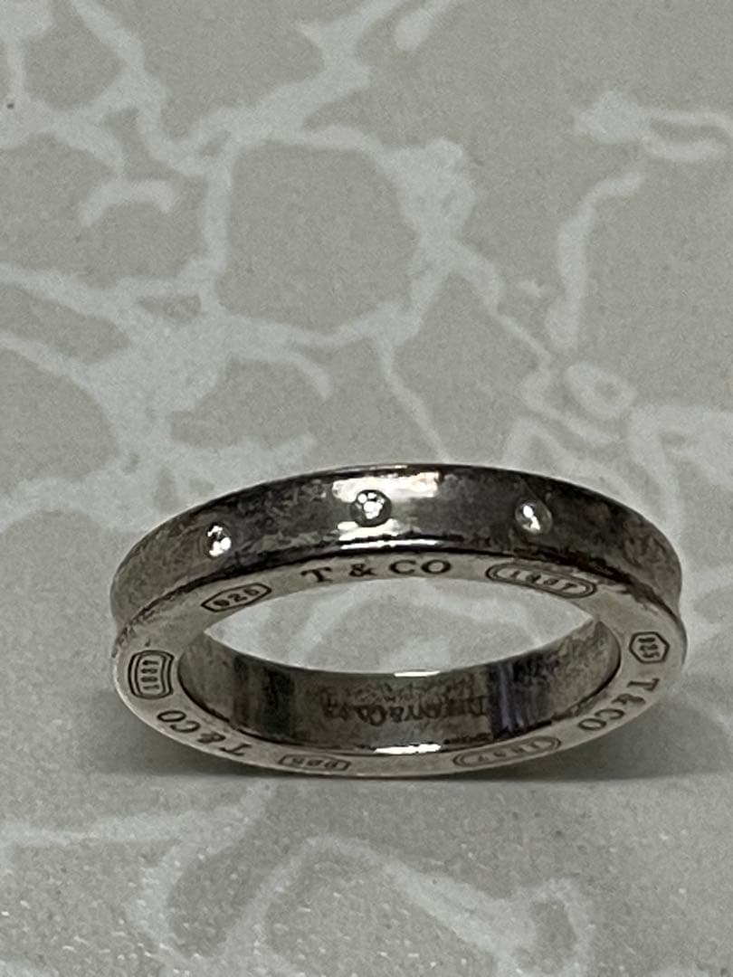 ②Tiffany & Co. 925 サークルペンダントチェーン付き 箱あり