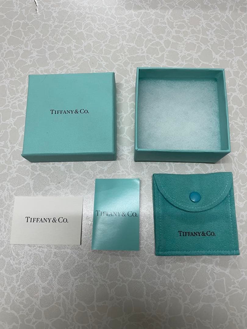 ②Tiffany & Co. 925 サークルペンダントチェーン付き 箱あり
