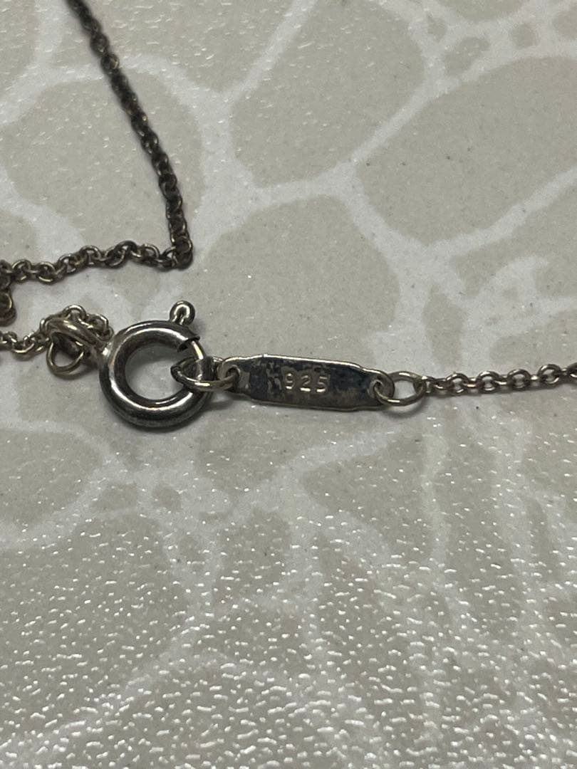 ②Tiffany & Co. 925 サークルペンダントチェーン付き 箱あり